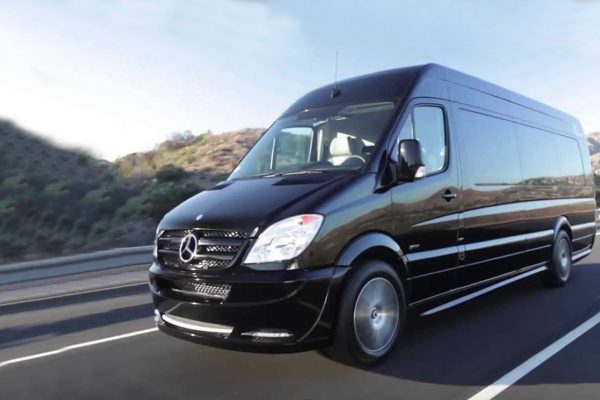 Mercedes van by soho express transportation